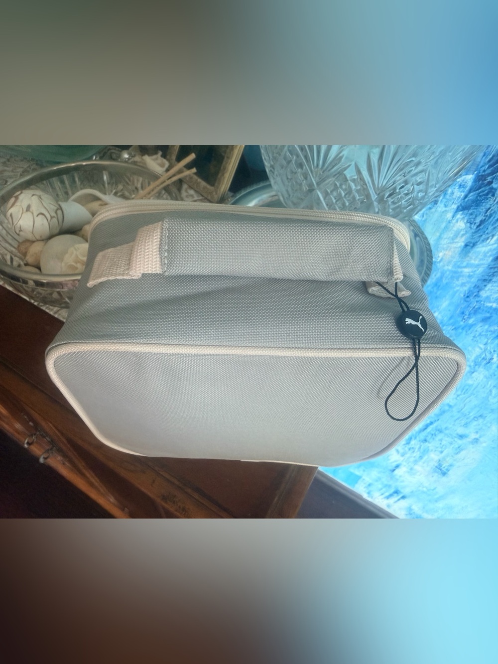 Puma Light Gray & pale pink Lunch Tote with Top Handle - Picture 2 of 13